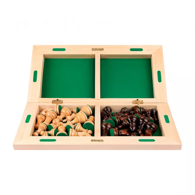 Набір дерев'яних шахів світло-коричневий ORNER