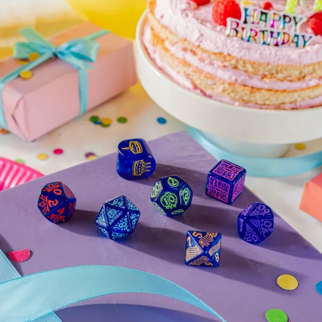 Набір кубиків Happy Birthday Dice Set: Streamers