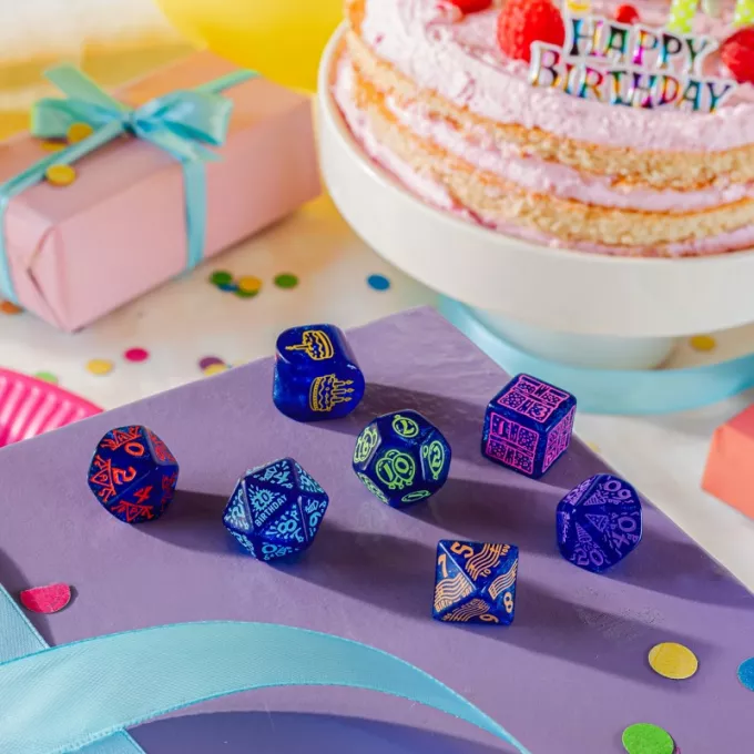 Набір кубиків Happy Birthday Dice Set: Streamers