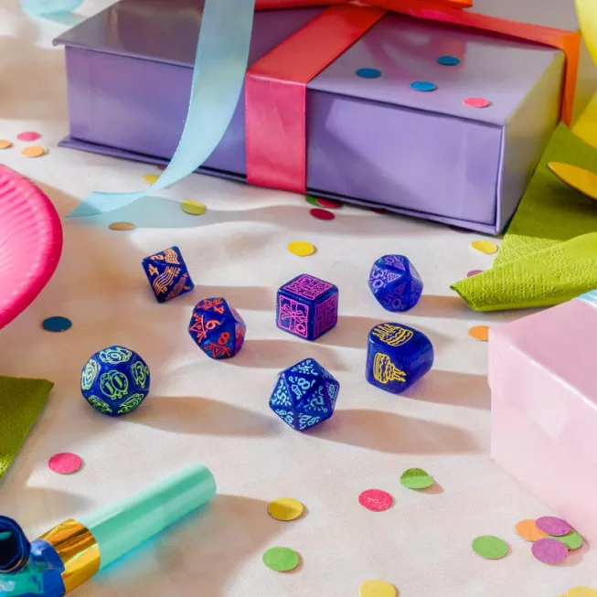 Набір кубиків Happy Birthday Dice Set: Streamers