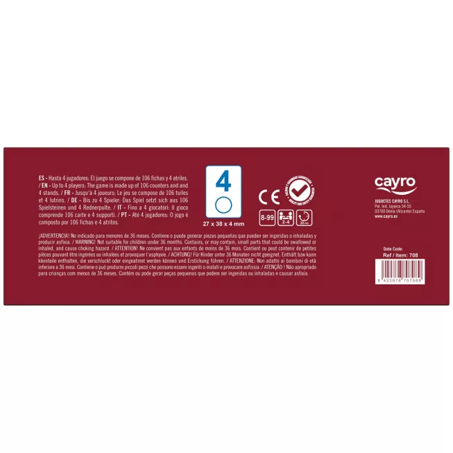 Настільна гра Rummy Classic в дорожній сумочці. Великі фішки (Руммі Класик)