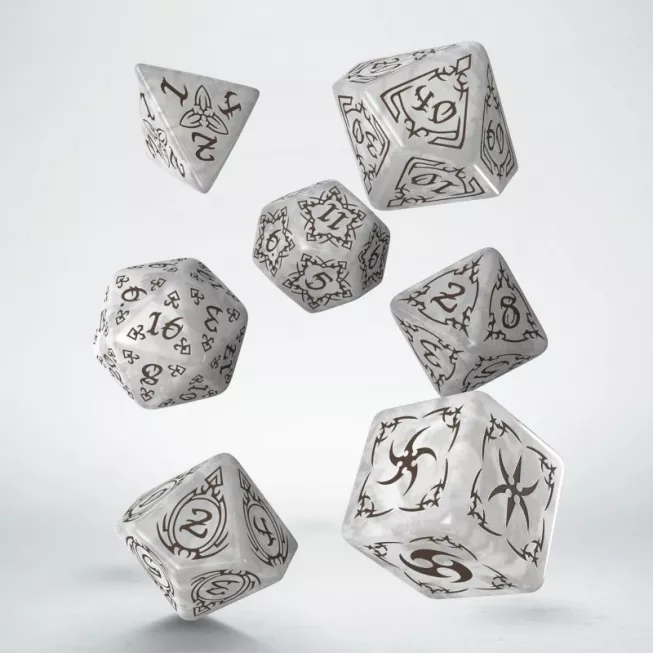 Набір кубиків Tribal Dice Set: Pearl & Brown