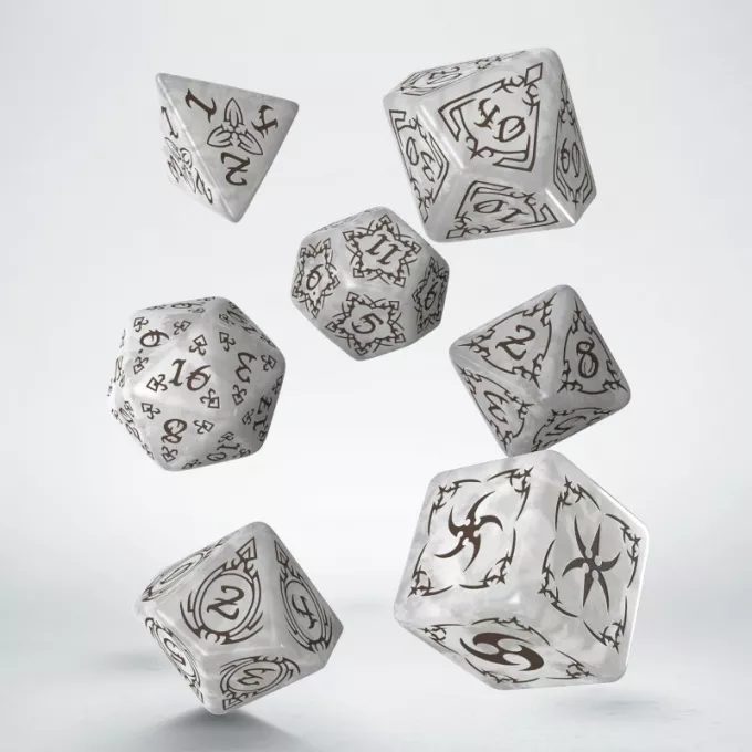 Набір кубиків Tribal Dice Set: Pearl & Brown