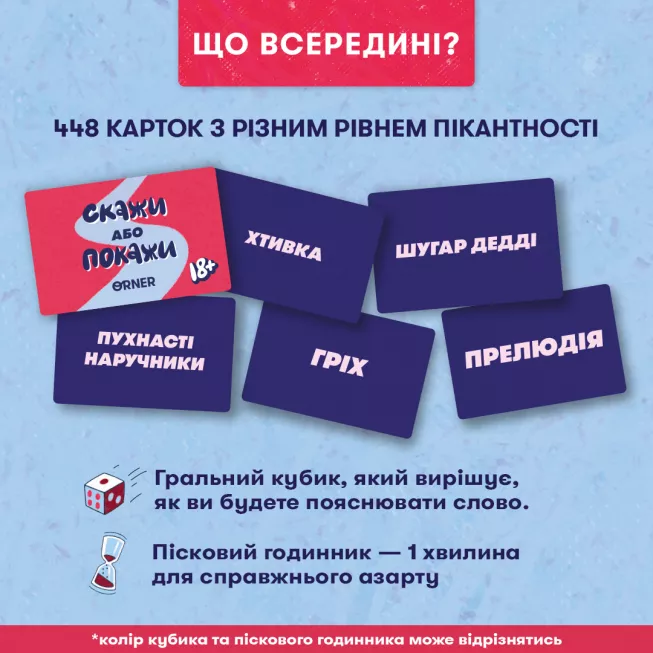 Настільна гра Скажи або покажи 18+