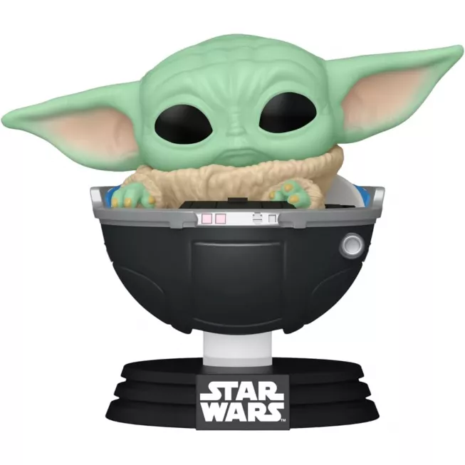 Фігурка Малюк Ґрогу у візочку - Funko POP Star Wars The Mandalorian Grogu in Hover-Pram #664
