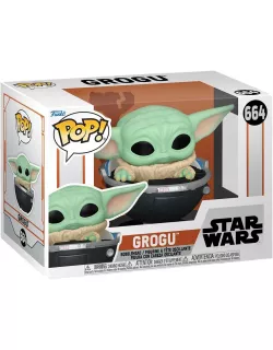 Фігурка Малюк Ґрогу у візочку - Funko POP Star Wars The Mandalorian Grogu in Hover-Pram #664