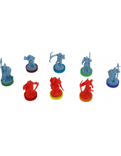 Війна Персня: Кольорові бази - War of The Ring Colored Plastic Rings - Core Set