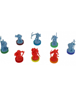 Війна Персня: Кольорові бази - War of The Ring Colored Plastic Rings - Core Set