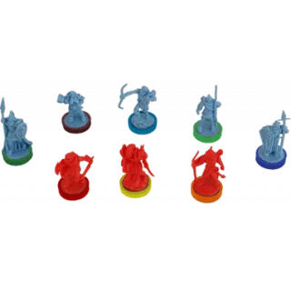 Війна Персня: Кольорові бази - War of The Ring Colored Plastic Rings - Core Set