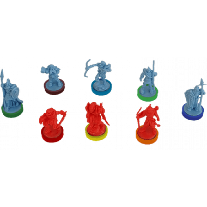 Війна Персня: Кольорові бази - War of The Ring Colored Plastic Rings - Core Set