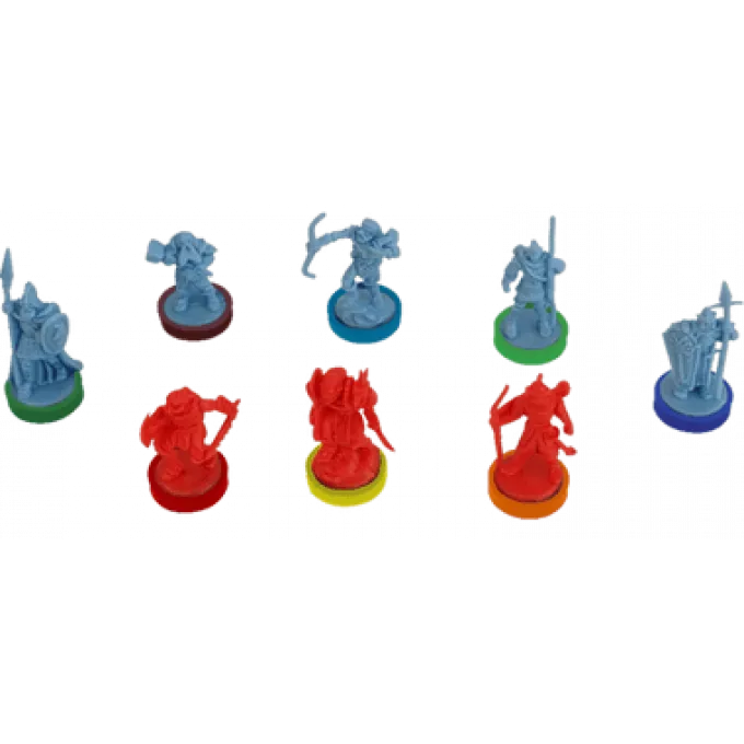 Війна Персня: Кольорові бази - War of The Ring Colored Plastic Rings - Core Set