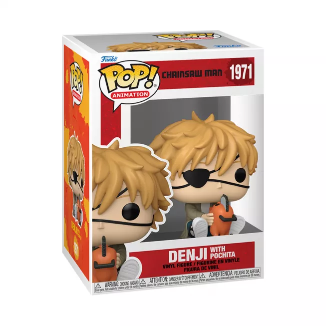 Фігурка Денджі та Почіта - Funko Pop Chainsaw Man #1971: Denji with Pochita