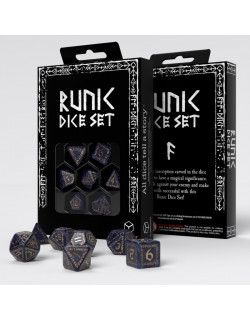 Набір кубиків Runic Mixed-blue & gold Dice Set