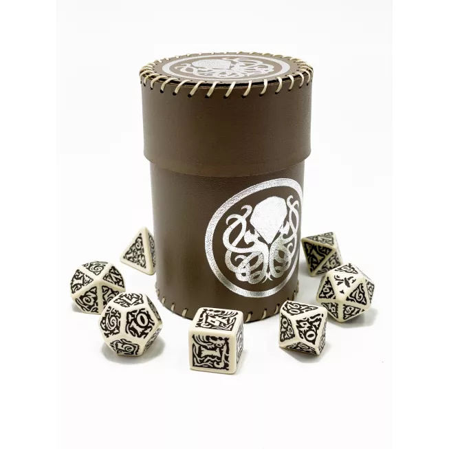 Стакан для кубиків Ктулху коричневий Dice Cup