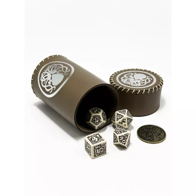 Стакан для кубиків Ктулху коричневий Dice Cup
