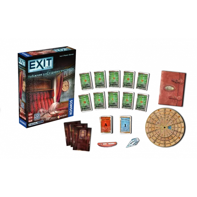 Настільна гра EXIT: Небіжчик у «Східному експресі» (Dead Man on the Orient Express)