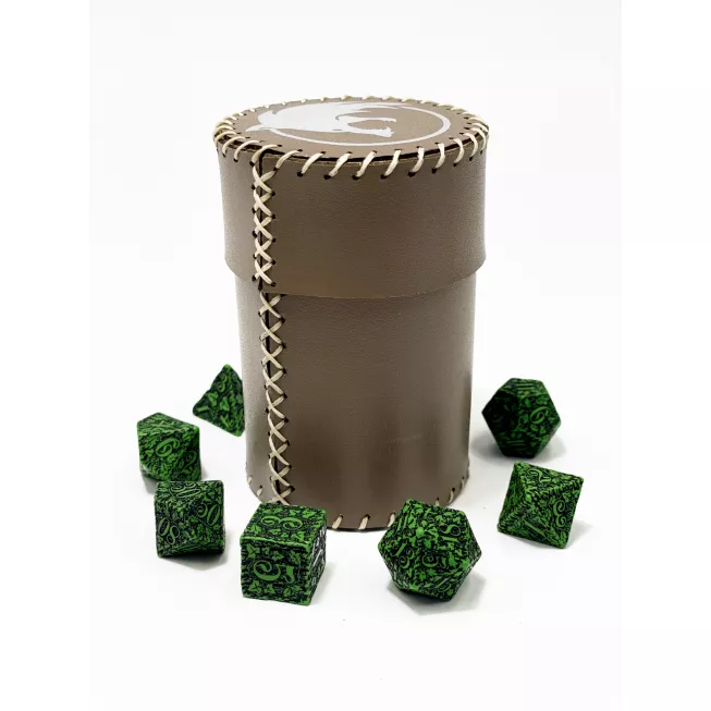 Стакан для кубиків Вовк коричневий Dice Cup