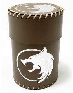 Стакан для кубиків Вовк коричневий Dice Cup