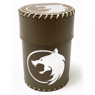 Стакан для кубиків Вовк коричневий Dice Cup