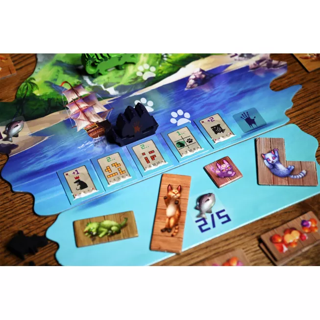 Настільна гра Острів котів: Кошенята і звірята (The Isle of Cats: Kittens + Beasts)