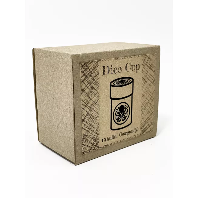 Стакан для кубиків Ктулху бургунді Dice Cup