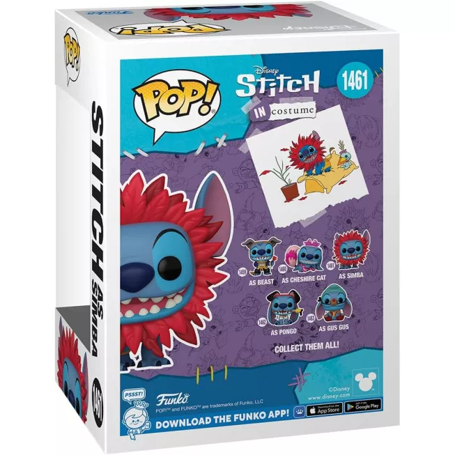 Фігурка Стіч у костюмі Сімби - Funko POP Disney #1461: Stitch in Costume - Stitch as Simba