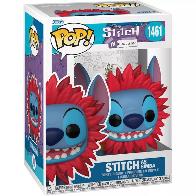 Фігурка Стіч у костюмі Сімби - Funko POP Disney #1461: Stitch in Costume - Stitch as Simba