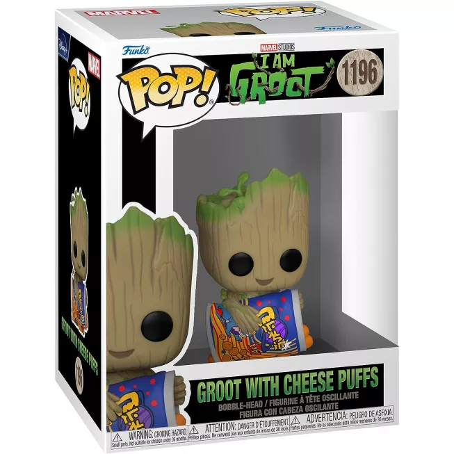 Фігурка Я є Ґрут - Funko POP Marvel #1196: Groot with Cheese Puffs