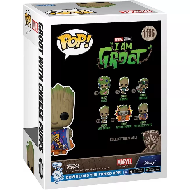 Фігурка Я є Ґрут - Funko POP Marvel #1196: Groot with Cheese Puffs