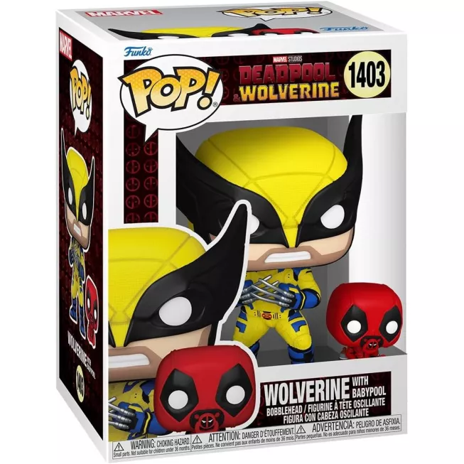 Фігурка Росомаха з Бебіпулом - Funko POP Marvel #1403: Deadpool & Wolverine