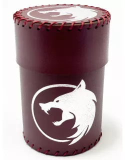 Стакан для кубиків Вовк бургунді Dice Cup