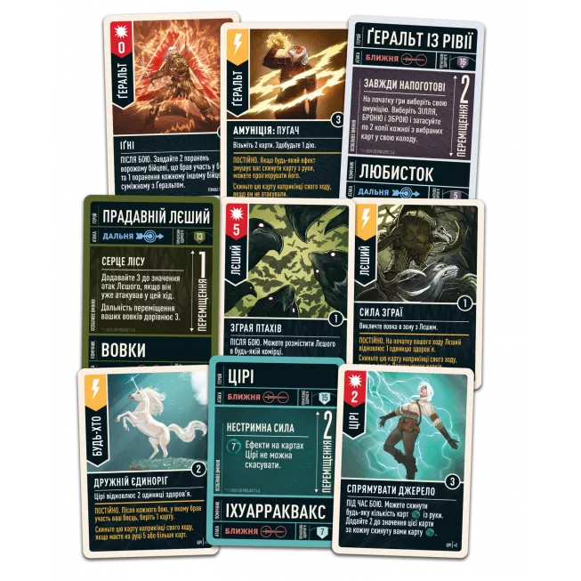 Настільна гра Unmatched: The Witcher. Сталь і срібло (Steel and Silver)