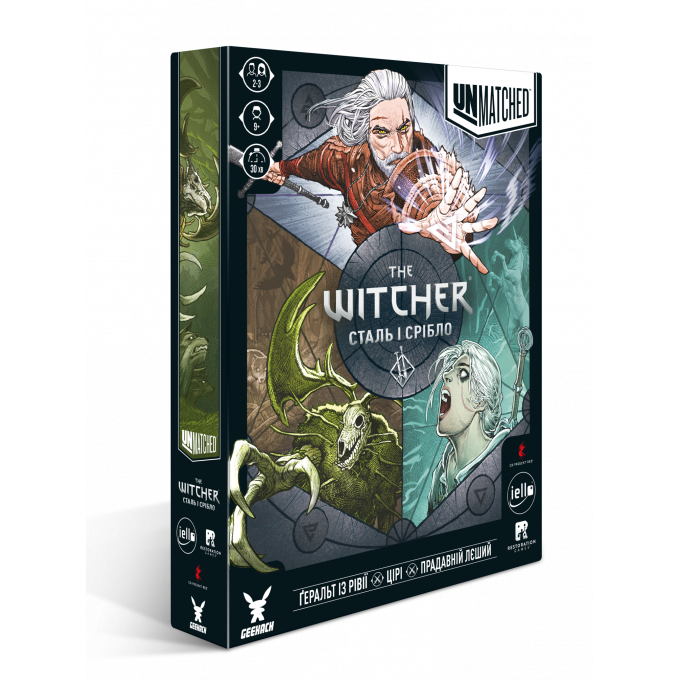 Настільна гра Unmatched: The Witcher. Сталь і срібло (Steel and Silver)