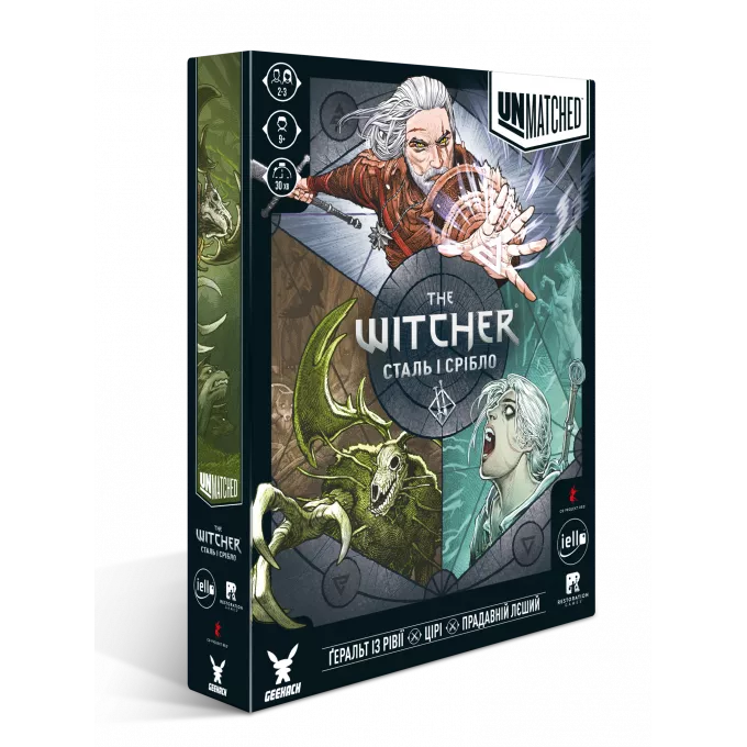 Настільна гра Unmatched: The Witcher. Сталь і срібло (Steel and Silver)