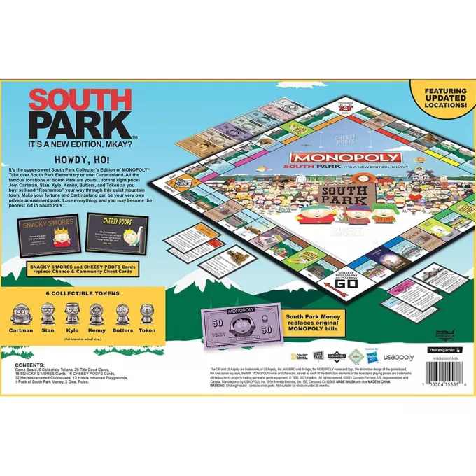 Настільна гра Monopoly: South Park (Монополія: Південний парк)