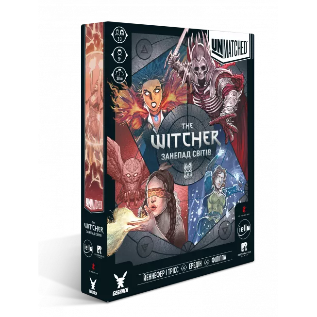 Настільна гра Unmatched: The Witcher. Занепад світів (Realms Fall)