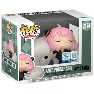 Фігурка Аня спить з Бондом - Funko POP Animation Spy x Family#2174: Anya Forger Sleeping on Bond Фігурка Аня спить з Бондом - Funko POP Animation Spy x Family#2174: Anya Forger Sleeping on Bond
