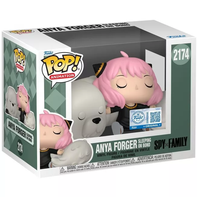 Фігурка Аня спить з Бондом - Funko POP Animation Spy x Family#2174: Anya Forger Sleeping on Bond
