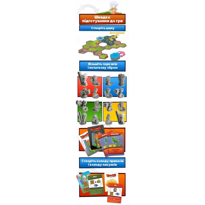 Настільна гра Черв'ячки (Worms)