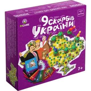 Настільна гра Квест у коробці: 9 скарбів України Настільна гра Квест у коробці: 9 скарбів України