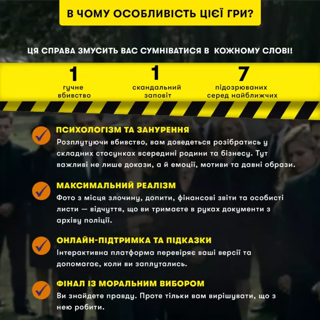 Настільна гра Ціна заповіту