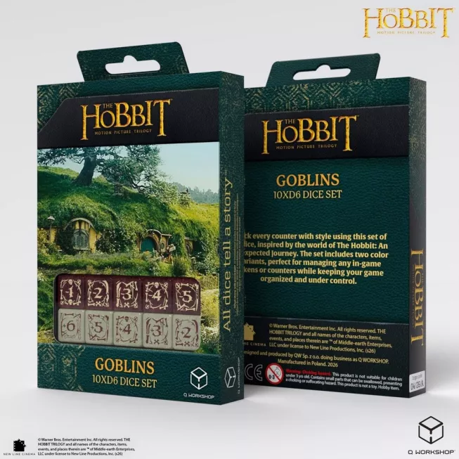 Набір кубиків The Hobbit TCG 10x D6 - Goblins