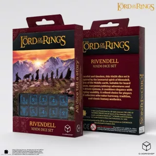 Набір кубиків The Lord of the Rings: Rivendell 10xD6 Dice Set - Water Набір кубиків The Lord of the Rings: Rivendell 10xD6 Dice Set - Water