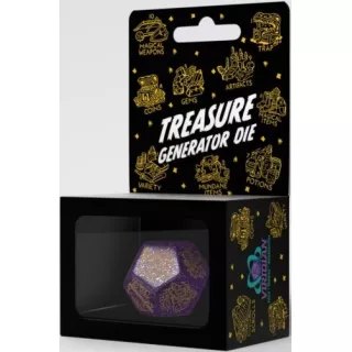 Кубик D12 Treasure Generator Die: Shimmering Purple&Gold (1) Кубик D12 Treasure Generator Die: Shimmering Purple&Gold (1)