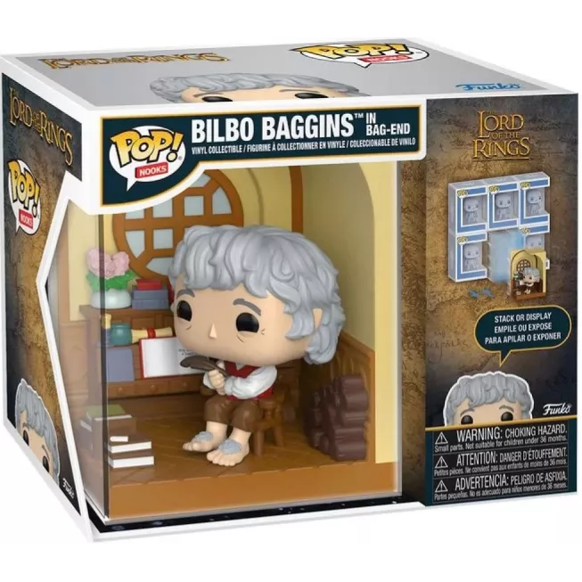 Фігурка Більбо Беггінс у Торбиному Куті - Funko POP Nooks Lord of the Rings: Bilbo Baggins in Bag-End