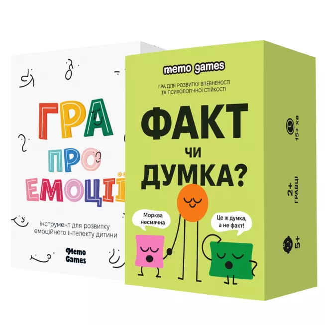 Набір розвивальних ігор "Думки та Емоції"