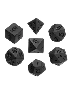 Набір кубиків Black Polyhedral Dice Set