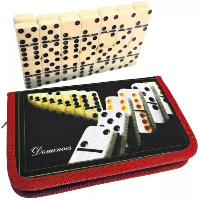 Доміно в червоному кейсі (19,5х12х2,5 см): купити за кращою ціною в Україні