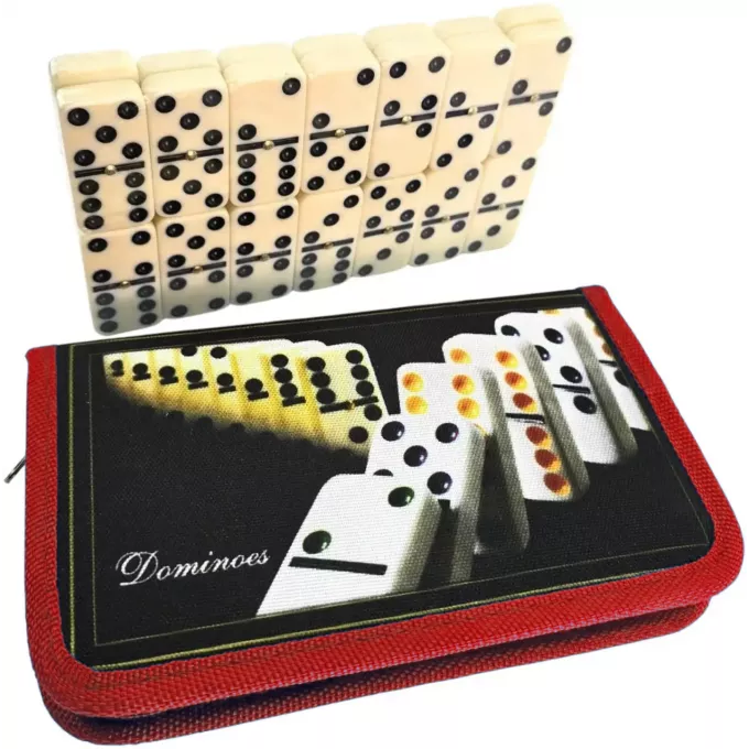 Доміно в червоному кейсі (19,5х12х2,5 см): купити за кращою ціною в Україні