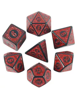 Набір кубиків Black & Red Polyhedral Dice Set
